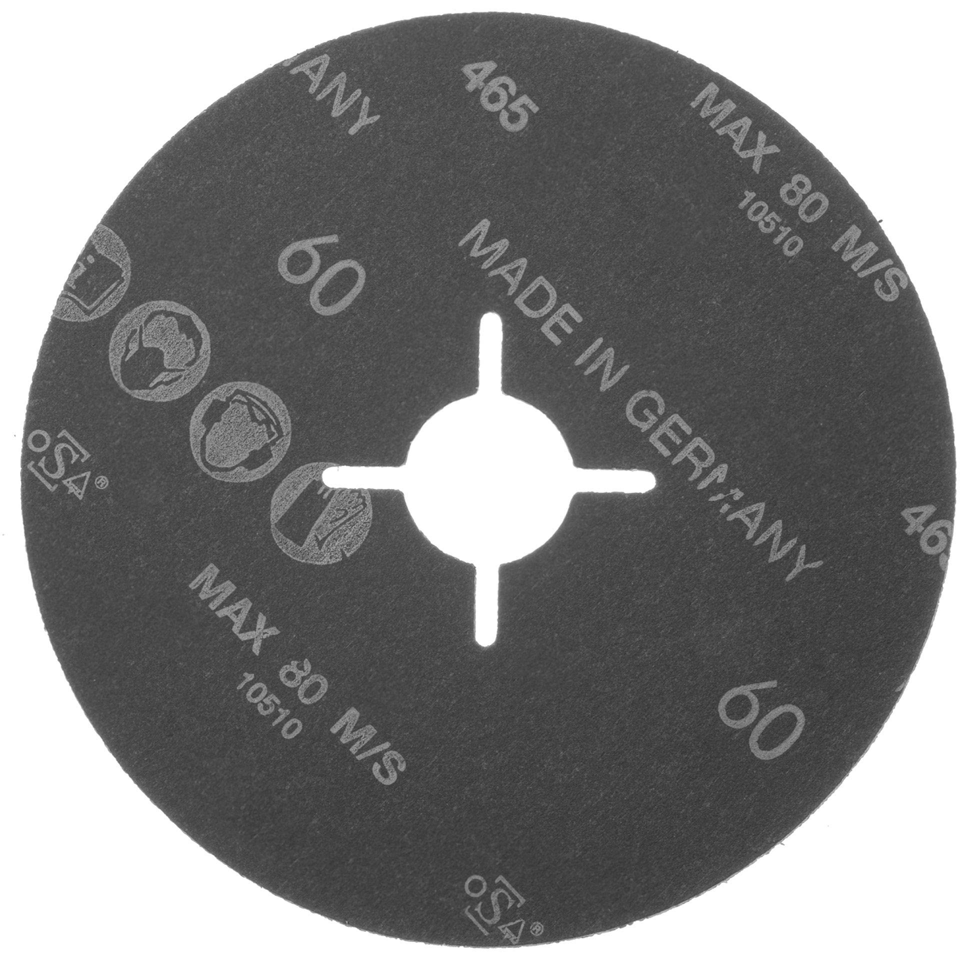 LUKAS - Disco abrasivo (50 unidades, Fibra de vidrio, universal, diámetro 125 mm, grano 40)