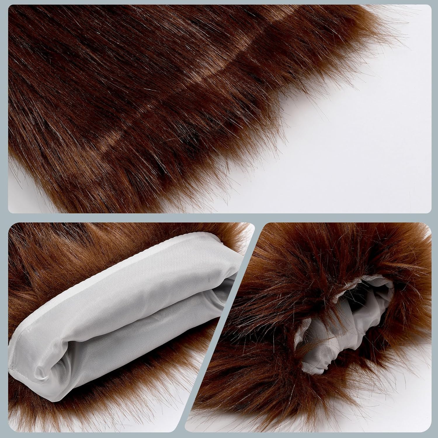 Women's Faux Fur Fluffy Leg Warmers Fuzzy Long Boot Costume Covers Furry For Christmas Halloween - Image 6