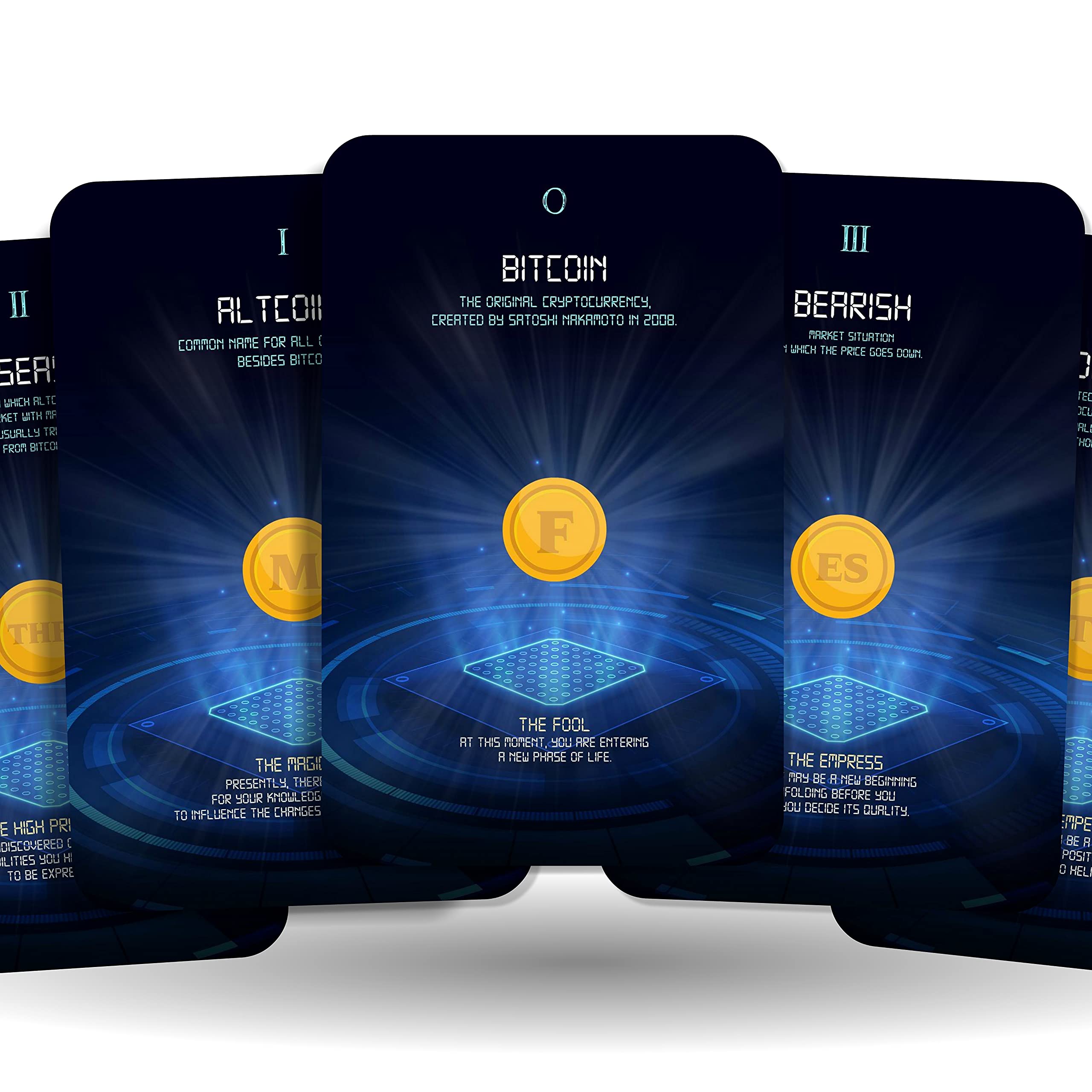 Amazon.com: Ibiza Tarot Crypto Tarot - Major Arcana - Crypto Terminology  Cards | Fortune Telling Tarot Cards Deck for Beginners | Authentic Tarot  Experience - Set of 22 Cards : Toys & Games
