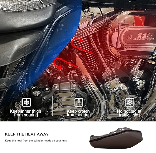 Miniatura 5 de KIWI MASTER Deflectores de aire ahumados de marco medio para Harley Touring Trike Electra/Street/Tri/Road Glide 2009-2024, accesorios de protección