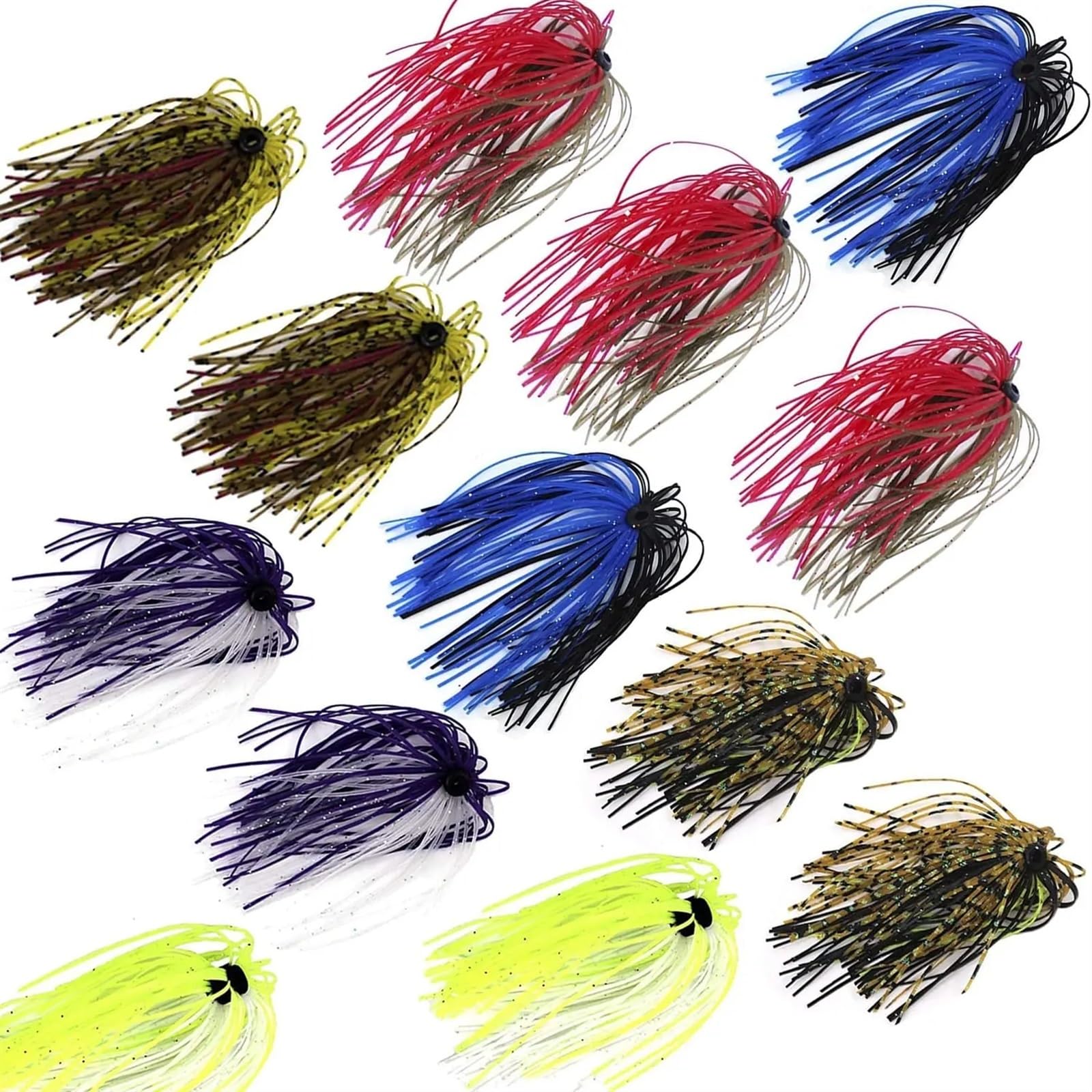 Bassons Bass Spinner, jupes de gabarit pour la pêche au basse - 10 pièces Silicone Fishing Lure Lure Jirts,Temps de poisson flexible pour les bassins d'eau de mer douce à la maison Bassons Bass Spinner, jupes de gabarit pour la pêche au basse - 10 pièces Silicone Fishing Lure Lure Jirts,Temps de poisson flexible pour les bassins d'eau de mer douce à la maison