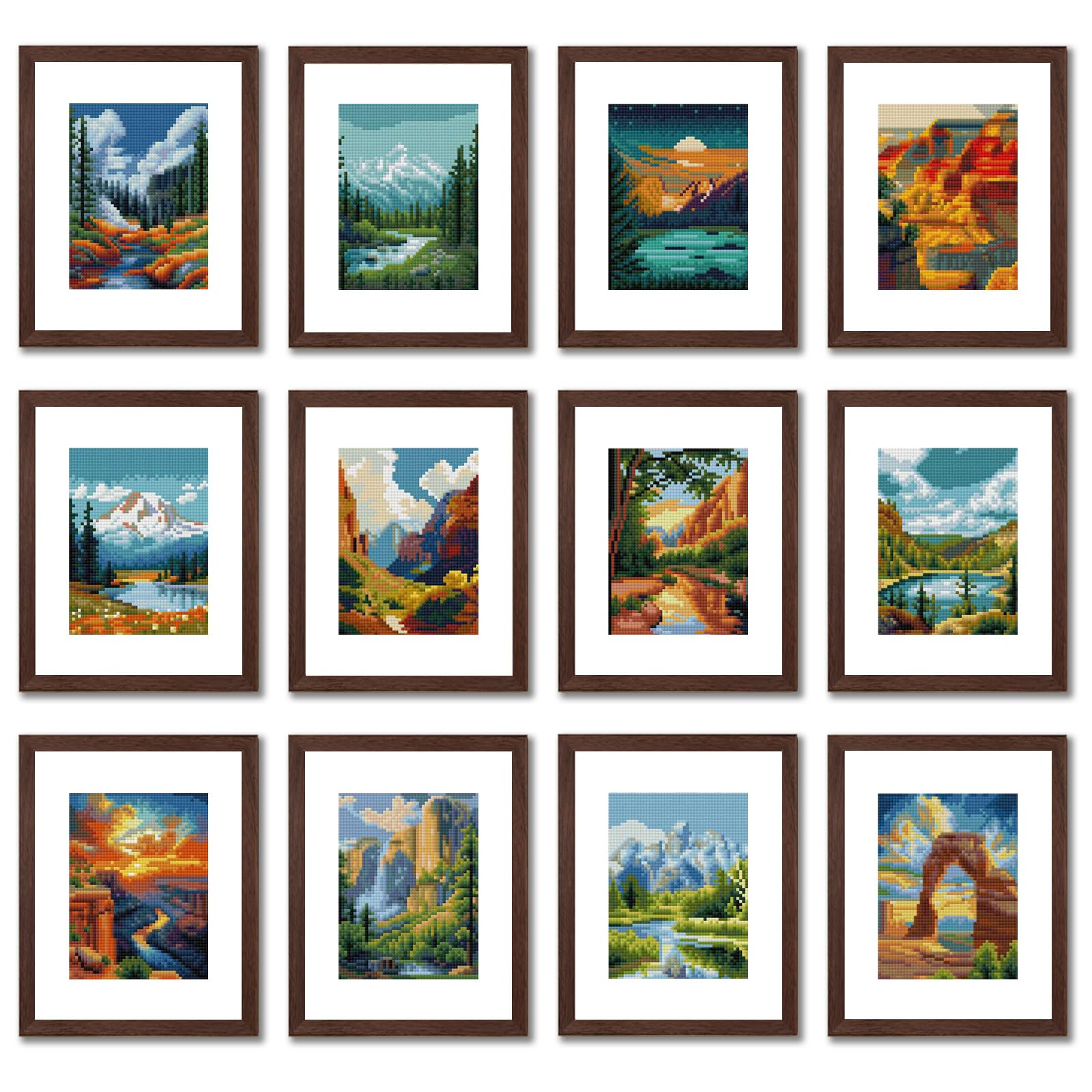 Photo 1 of Aestalrcus National Park Diamond Art Kits (12 Pcs, 6.7x8.3 Inch)