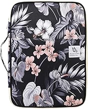 JAKAGO Waterproof A4 Portfolio Folder,Business Document Holder,Travel Organizer Multifunctional Zippered Case for Holiday Travel/Working Daily Use