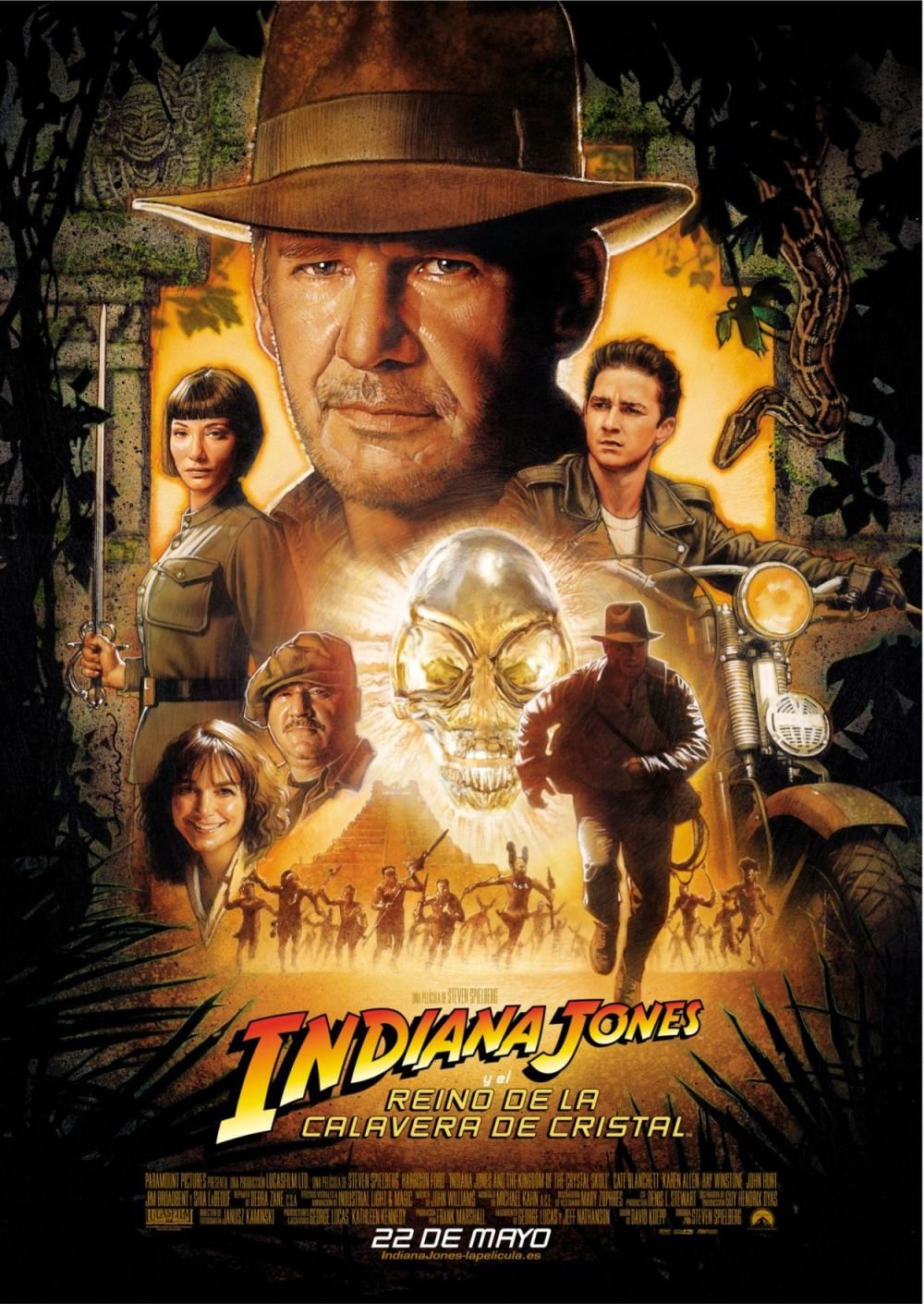 Indiana Jones Y El Reino De La Calavera De Cristal (Blu-Ray Import - European Region B) [Blu-ray]
