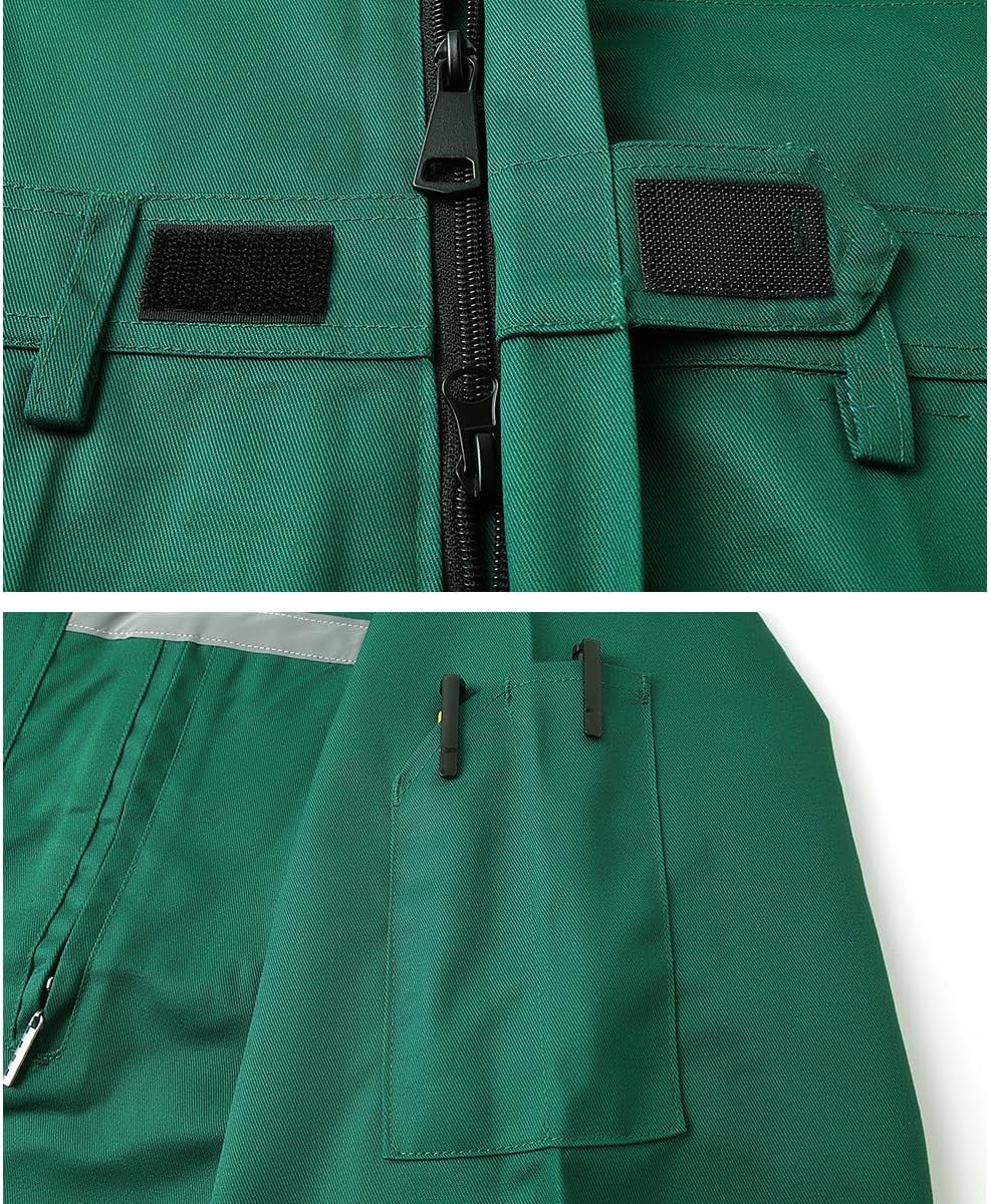 Mens Workwear Coveralls Multi Pockets Work Suit Mechanic Overalls Jumpsuits Unisex Long Sleeve Garage Coverall - Image 5