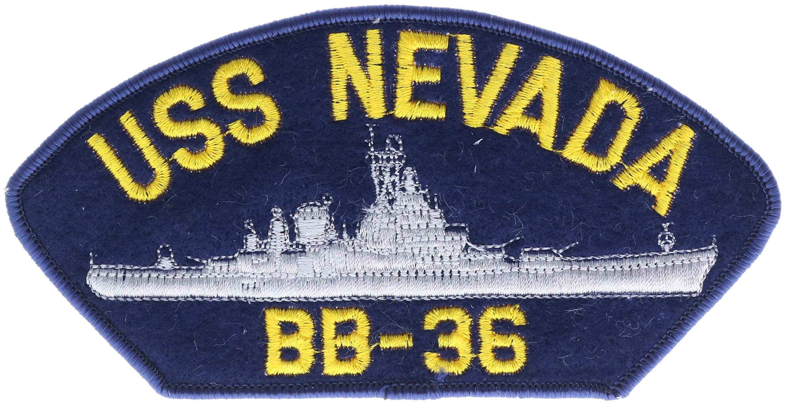 USS Nevada USN Navy Battleship BB-36 6" Embroidered Patch PPM F4D8P