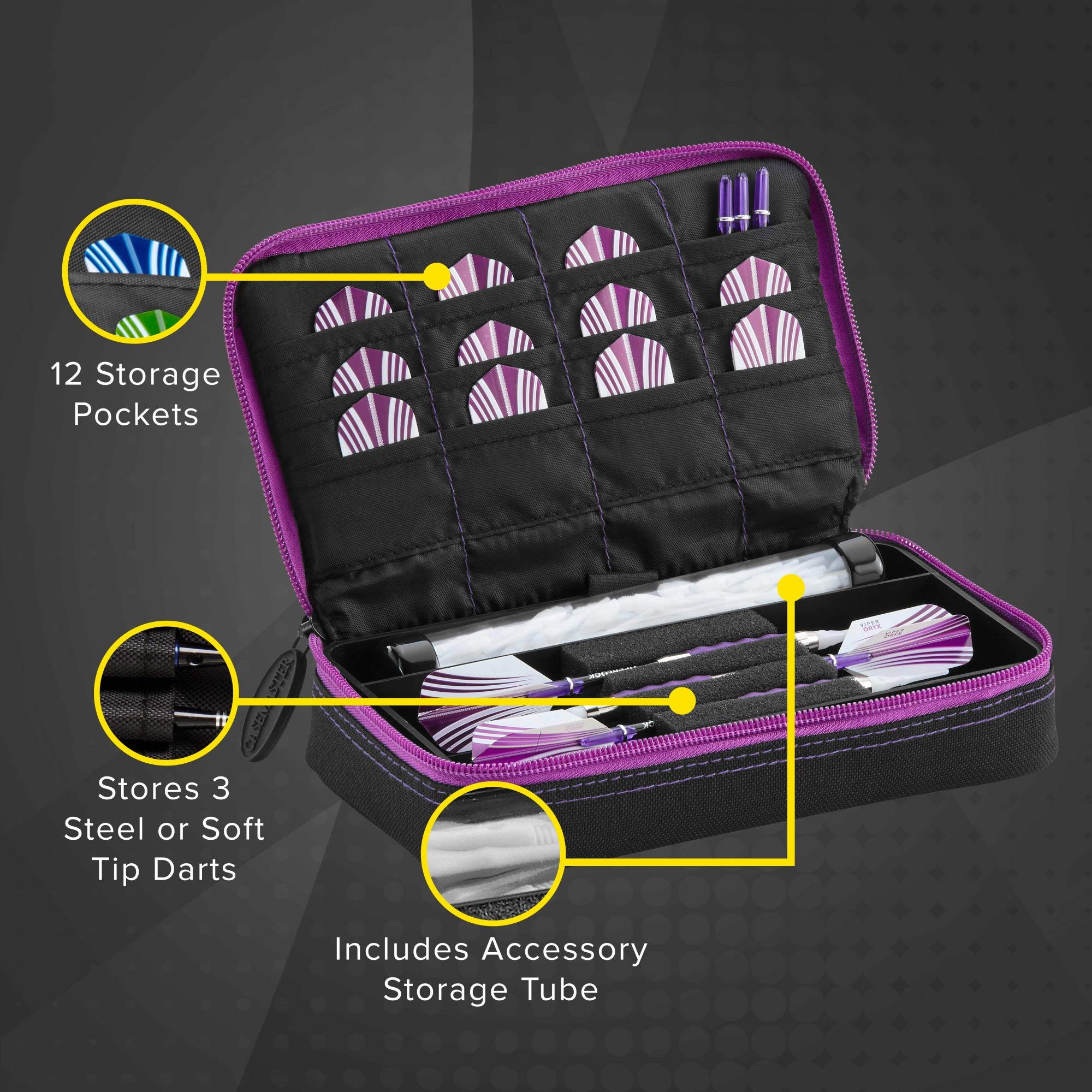 Viper Underground Fatal Shot Steel Tip Darts - Set Of 3, 24 Grams
