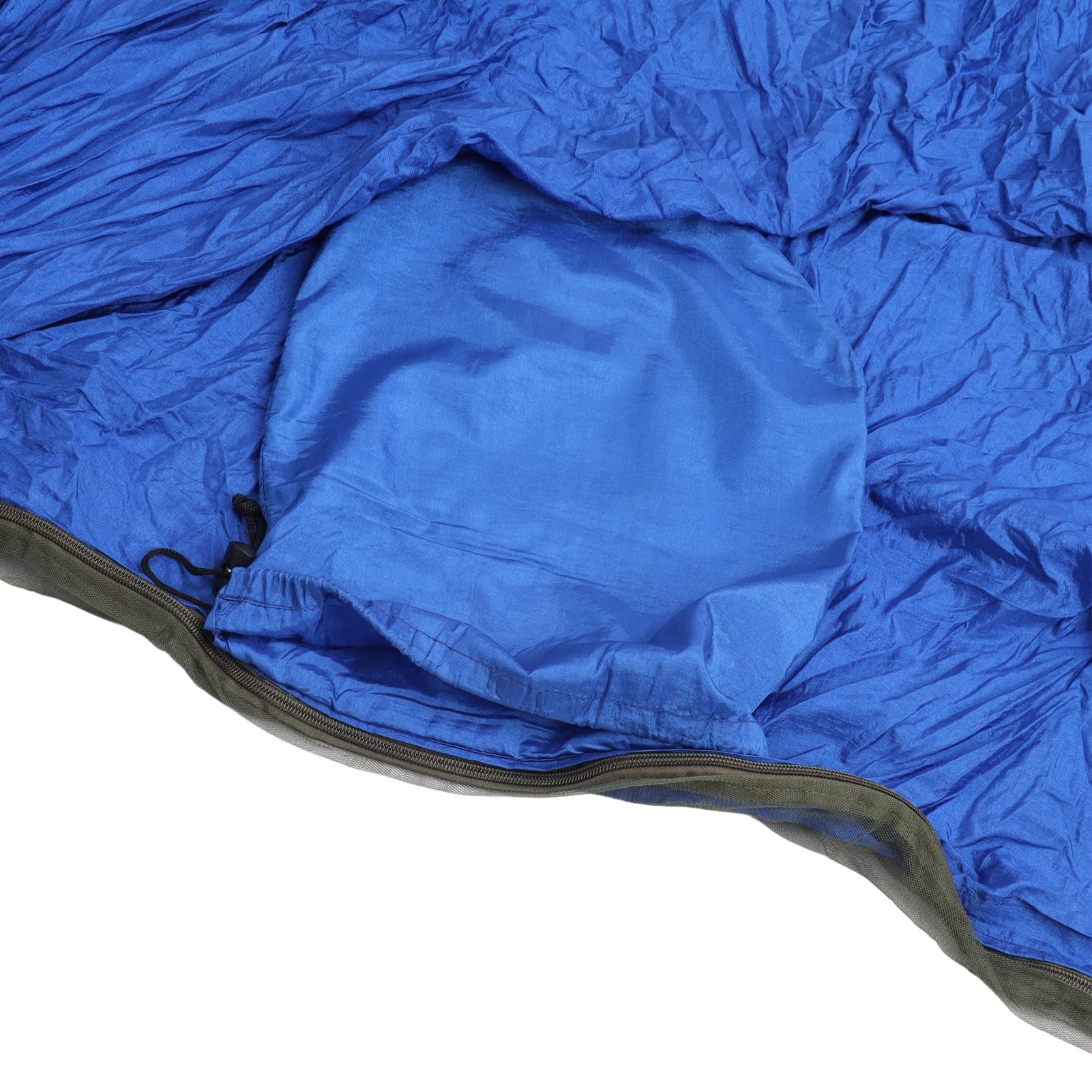 Amaca da Campeggio, Amaca Doppia Leggera in Tessuto di Nylon 210T con Rete e Cinghie in Acciaio per Escursionismo all'aperto, Campeggio, Zaino in Spalla