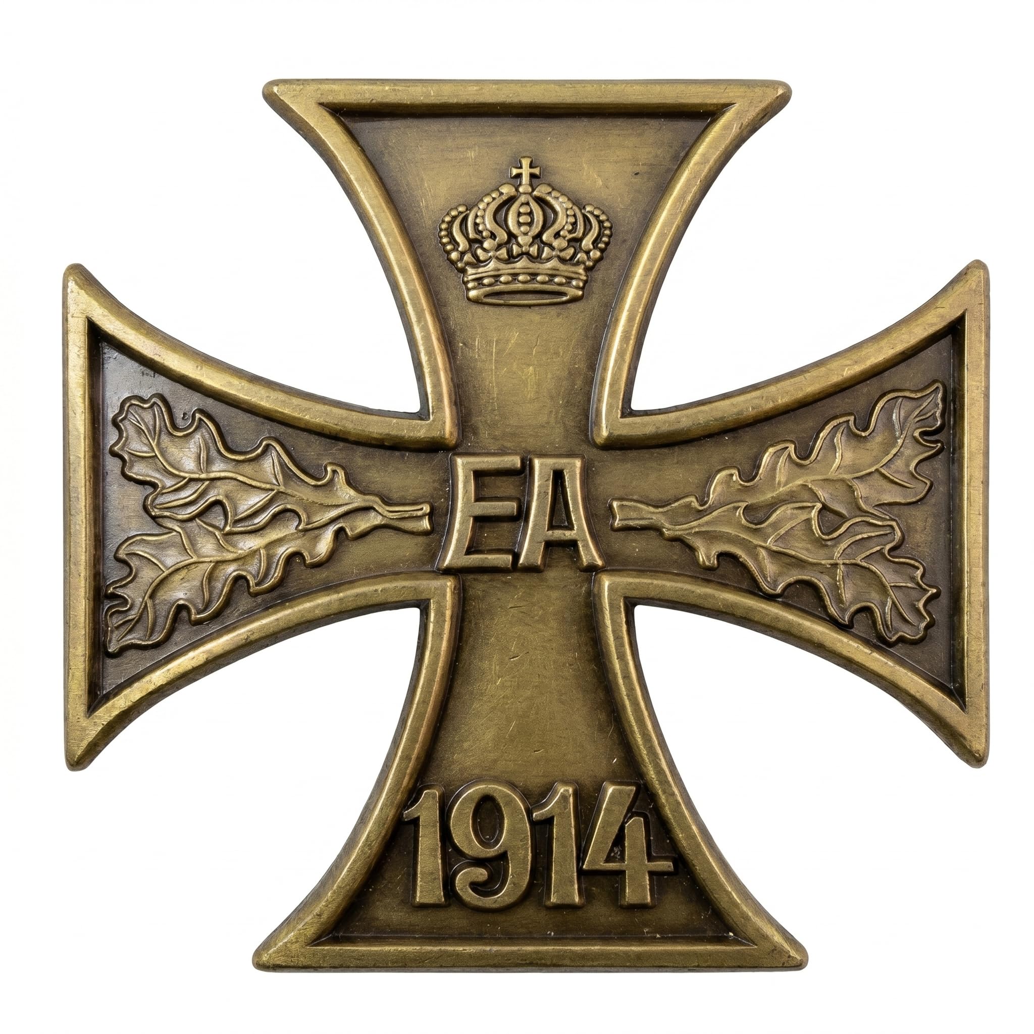 FREECROWS Historical Brunswick-Era Heritage Artifact – EA Merit Cross Achievement – Museum-Grade 1914 Commemorative Insignia – Antique Bronze-Toned Collective Piece