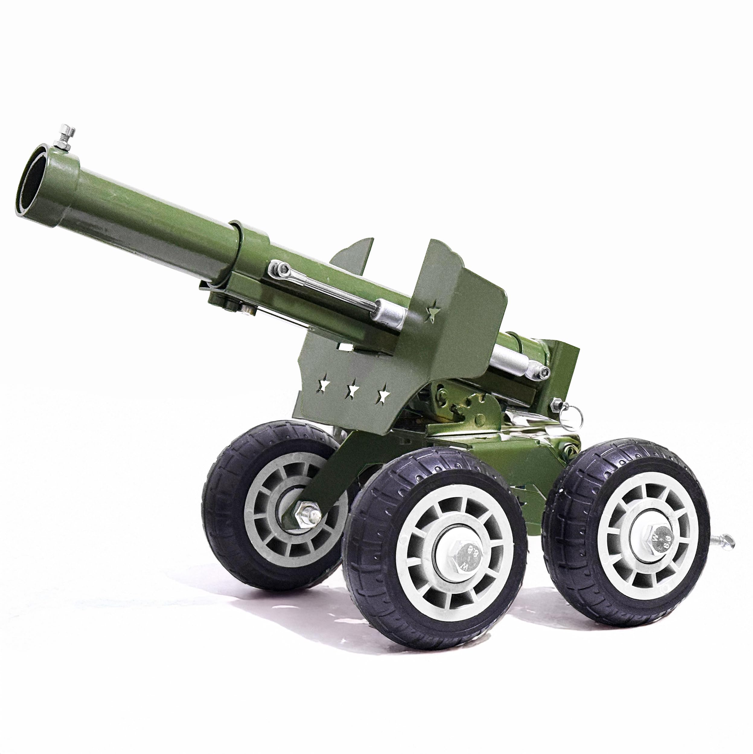 TIETHEKNOT Stainless Steel Mini Cannon Model 24 Inches 13 lbs – A Colossal Firecracker Launcher with Adjustable Angle, Perfect for Celebrations, Outdoor Display, and Collectors’ Showcase