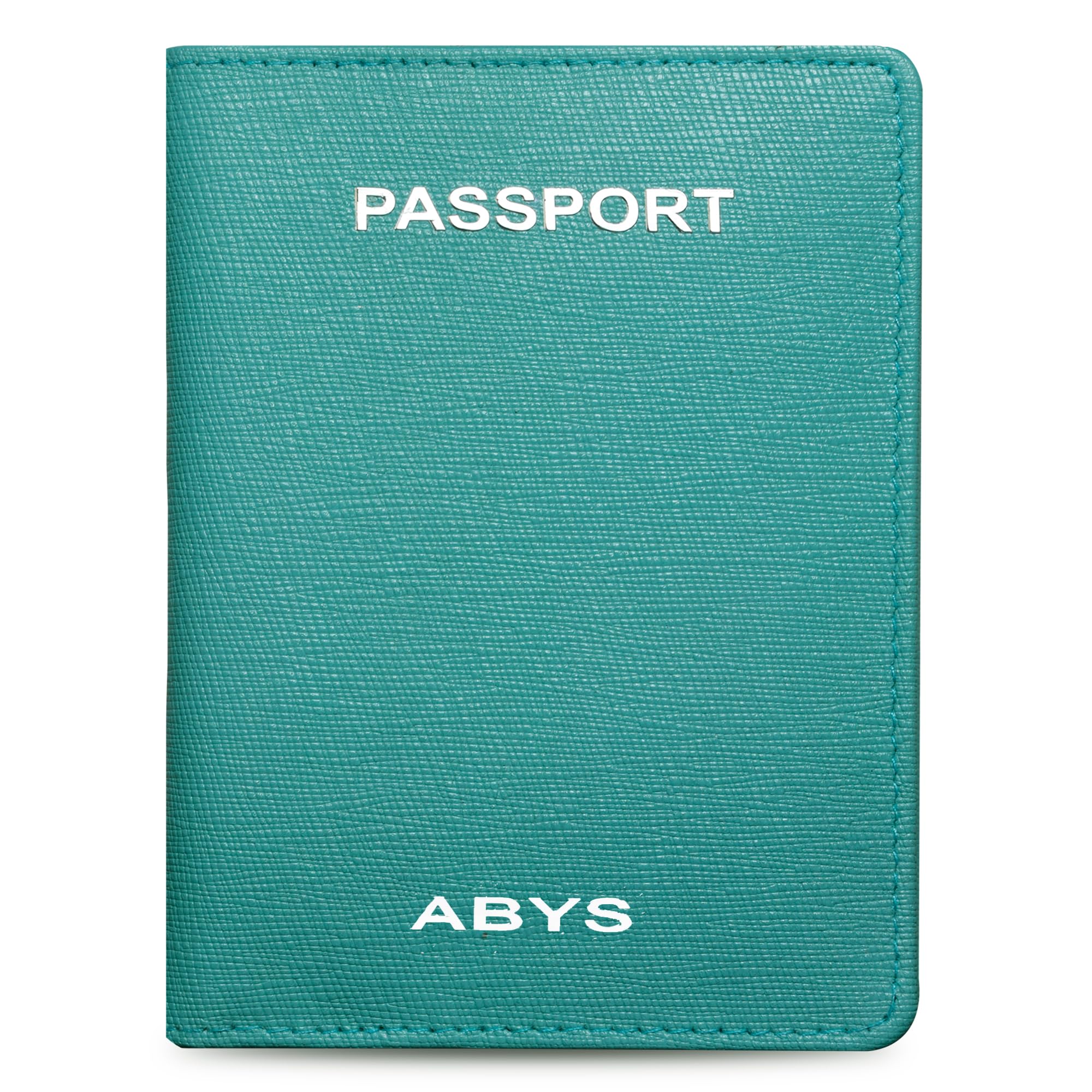 abys Saffiano Leather Passport Cover Holder Leather Wallet for Men and Women-picture-19