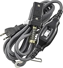 Ohm Electric HS-KO3M-S22 00-1501 OHM Kotatsu Power Cord Replacement Cord with Intermediate Switch Straight Plug with Hanging Hook 3m Black