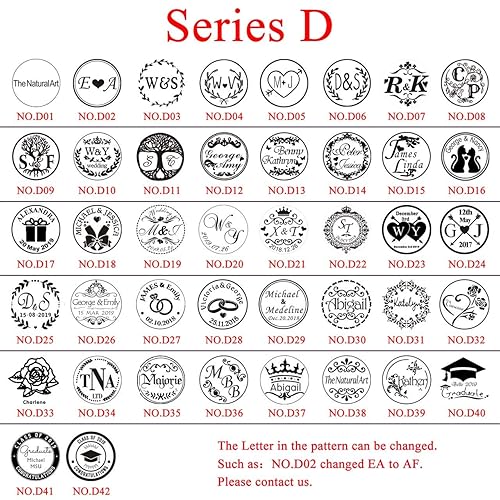 Miniatura 10 de Yoption - Sello de cera con mango de jade blanco personalizado, diseño de tu propio logotipo, sello de cera de invitación de boda, regalo ideal