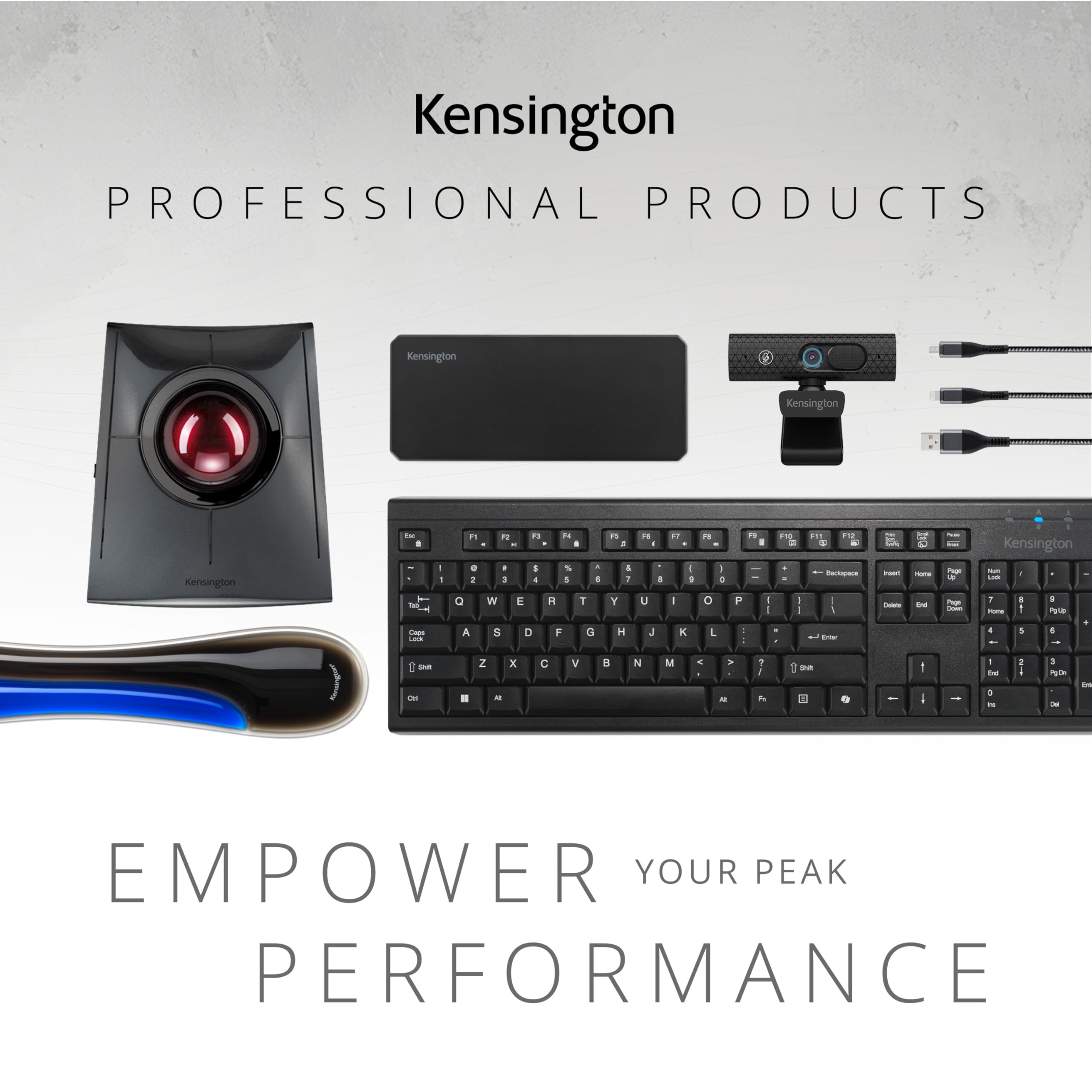 Słuchawki Kensington Hybrid C3550 EQ – bezprzewodowy zestaw Bluetooth® ze sterowaniem na nausznikach, aktywna redukcja szumów, kompatybilny z Windows, macOS, ChromeOS, iOS i Android, K97467WW, czarne