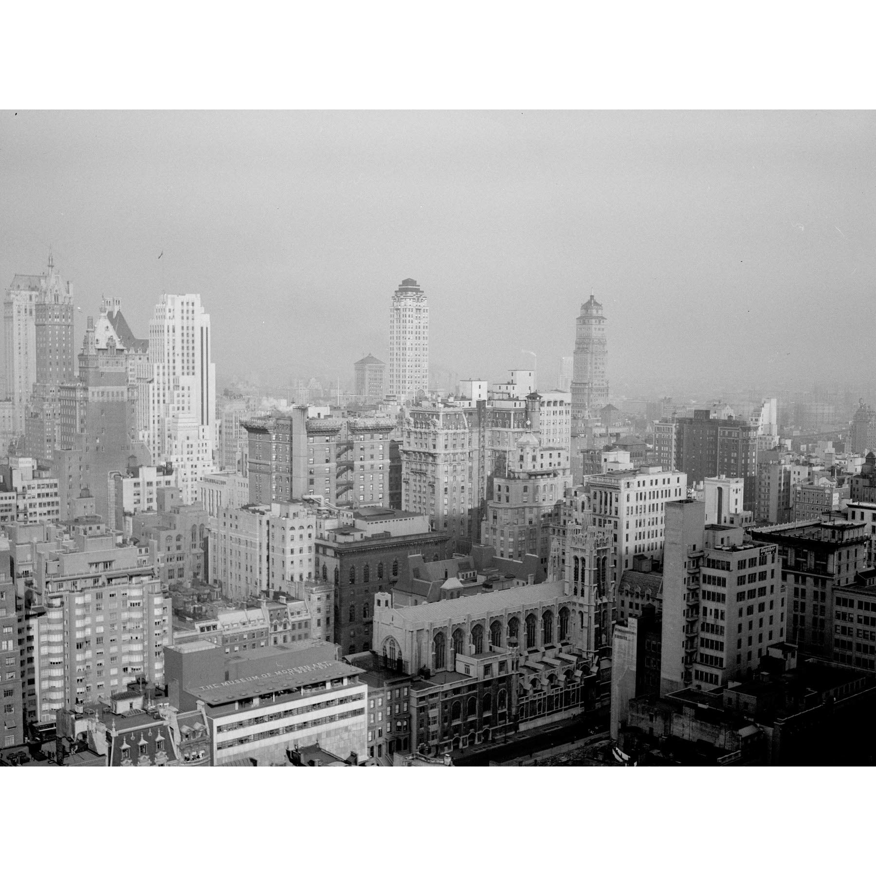 Artery8 New York City Skyline Skyscrapers Vintage Photo Premium Wall Art Canvas Print 18X24 Inch