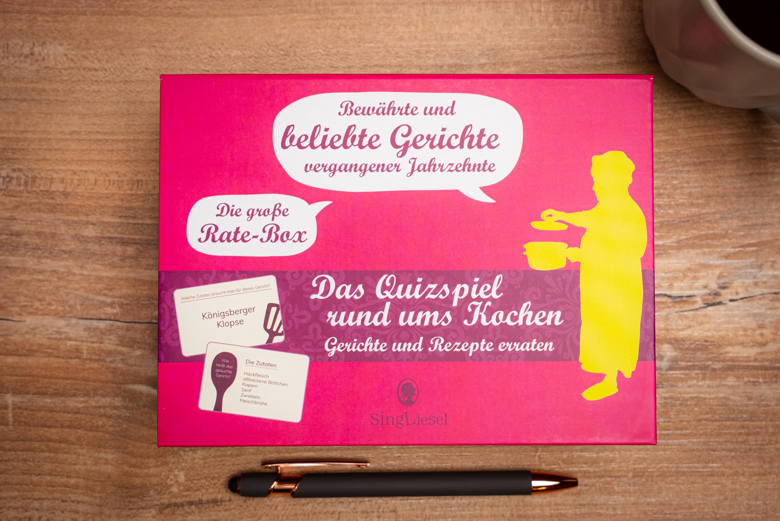 Die große Rate-Box rund ums Kochen für Senioren: Das Rate-Spiel für Senioren rund um bewährte und beliebte Rezepte vergangener Jahrzehnte