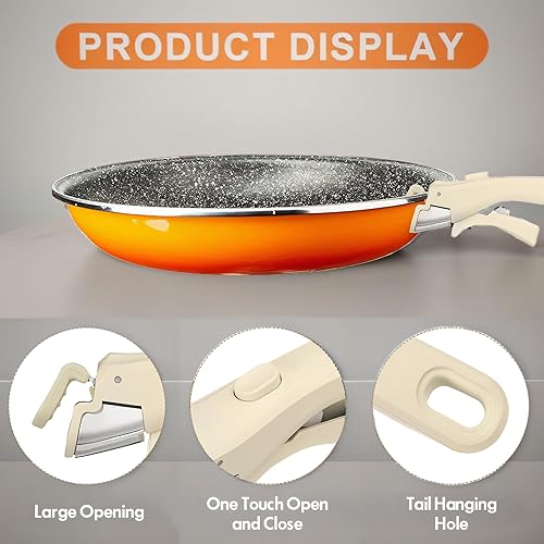 Miniatura 3 de 2 piezas de mango extraíble de madera, mango desmontable de 7.5 pulgadas para ollas y sartenes, reemplazo universal de mango de utensilios de cocina