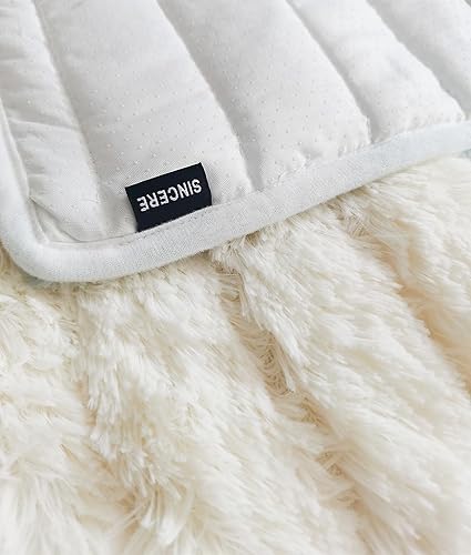 Miniatura 3 de SINCERE Funda de asiento de felpa de tamaño personalizado, fundas gruesas y antideslizantes para sofá de interior, fundas para sofá, alféizar de