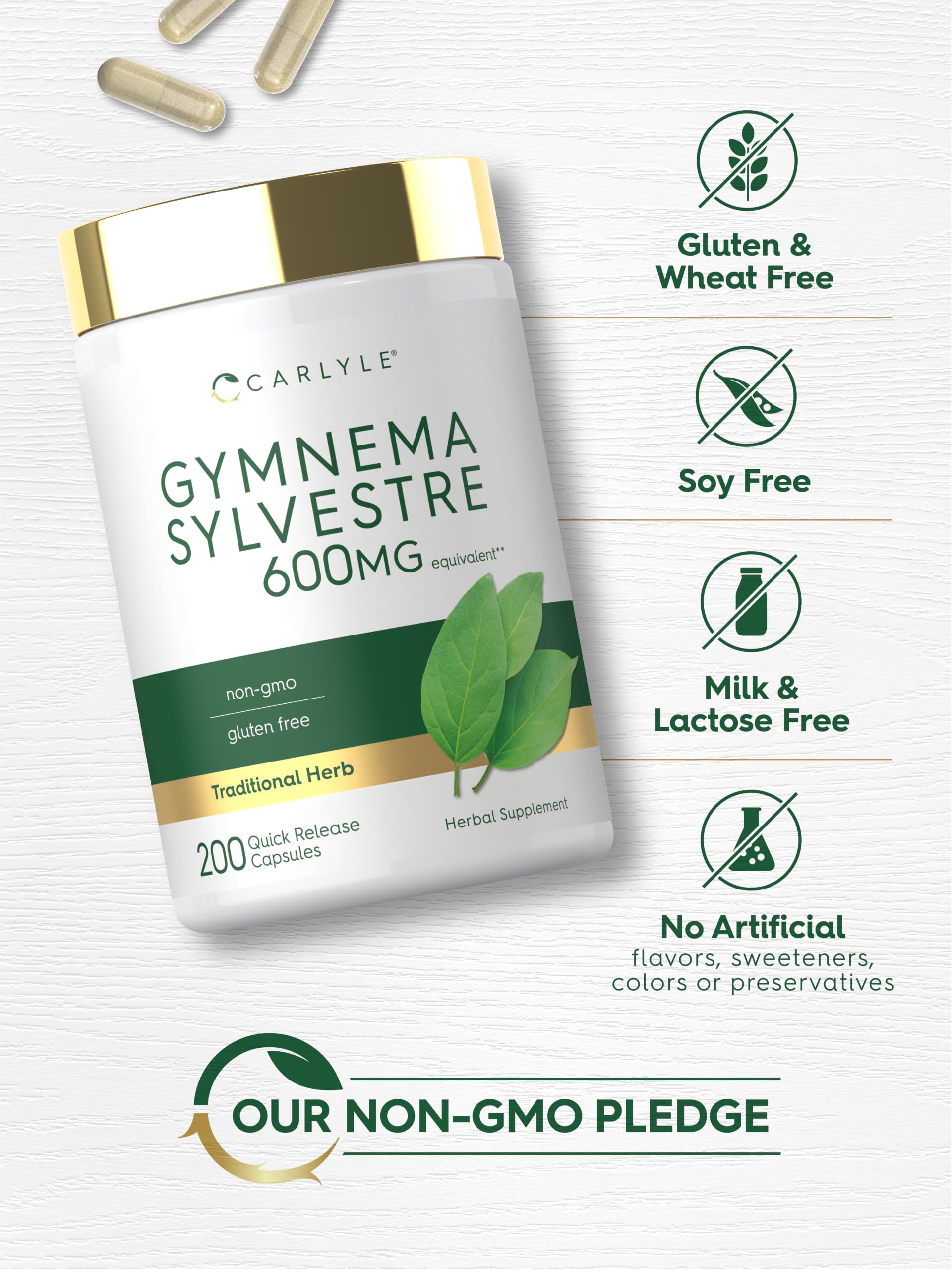 Carlyle Gymnema Sylvestre Capsules | 200 Count — Amazon image 5