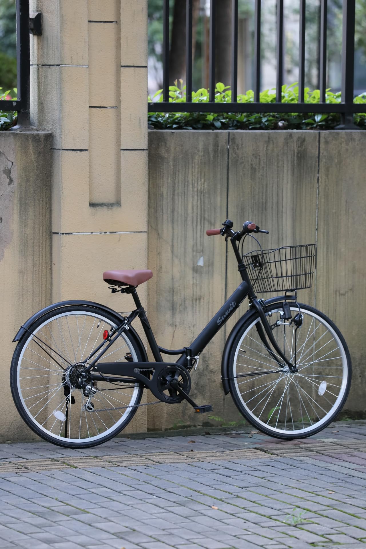 軽快車　26インチ　6速 東海店舗受取限定】電動自転車 ワイドタイヤ軽快車 SUISUI 26