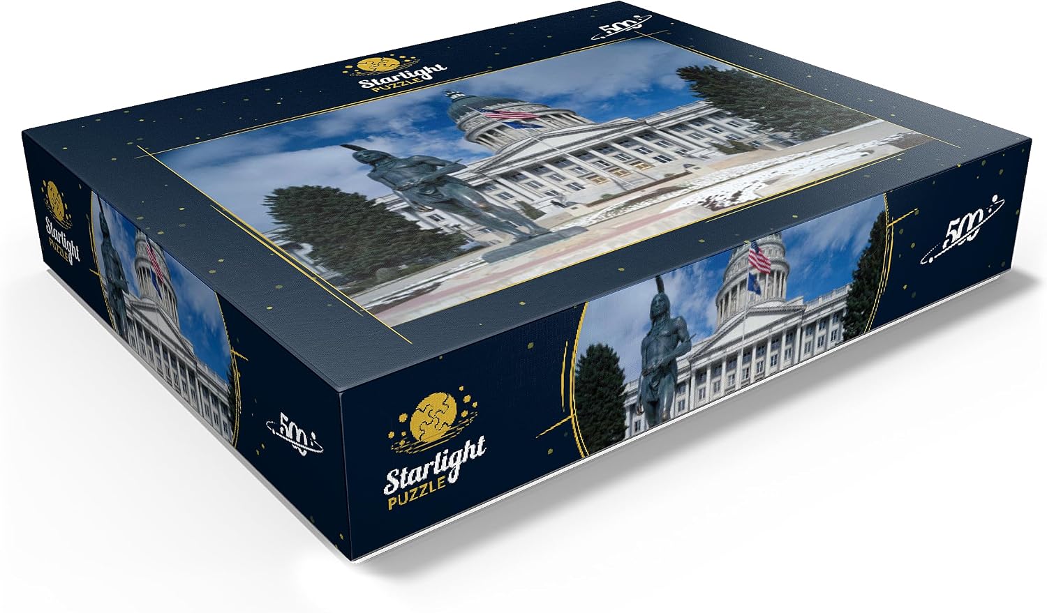 MyPuzzle Capitol Dome, Salt Lake City, Utah, USA - Premium 500 Piece Jigsaw Puzzle for Adults