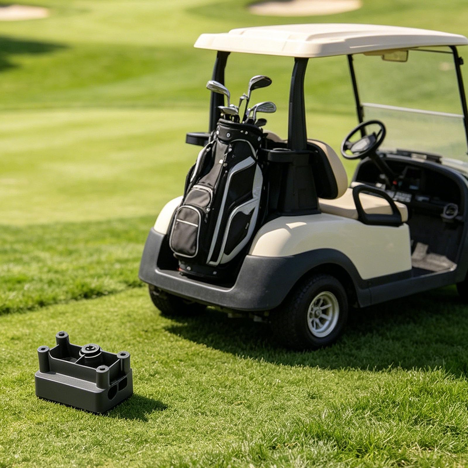 Generico Distributore Potenza in Uscita con divisore tensioni Multiple per Auto turistica elettrica costruito con Materiali ABS Resistenti Calore Distributore Potenza in Uscita per Carrello da Golf