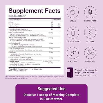 ACTIVATEDYOU Morning Complete Super Greens Powder Drink Mix - Gut Health Boost with Prebiotics, Probiotics, Antioxidants - 10 Billion CFUs, Mixed Berry Flavor - Greens Superfood Powder - 3 Pack