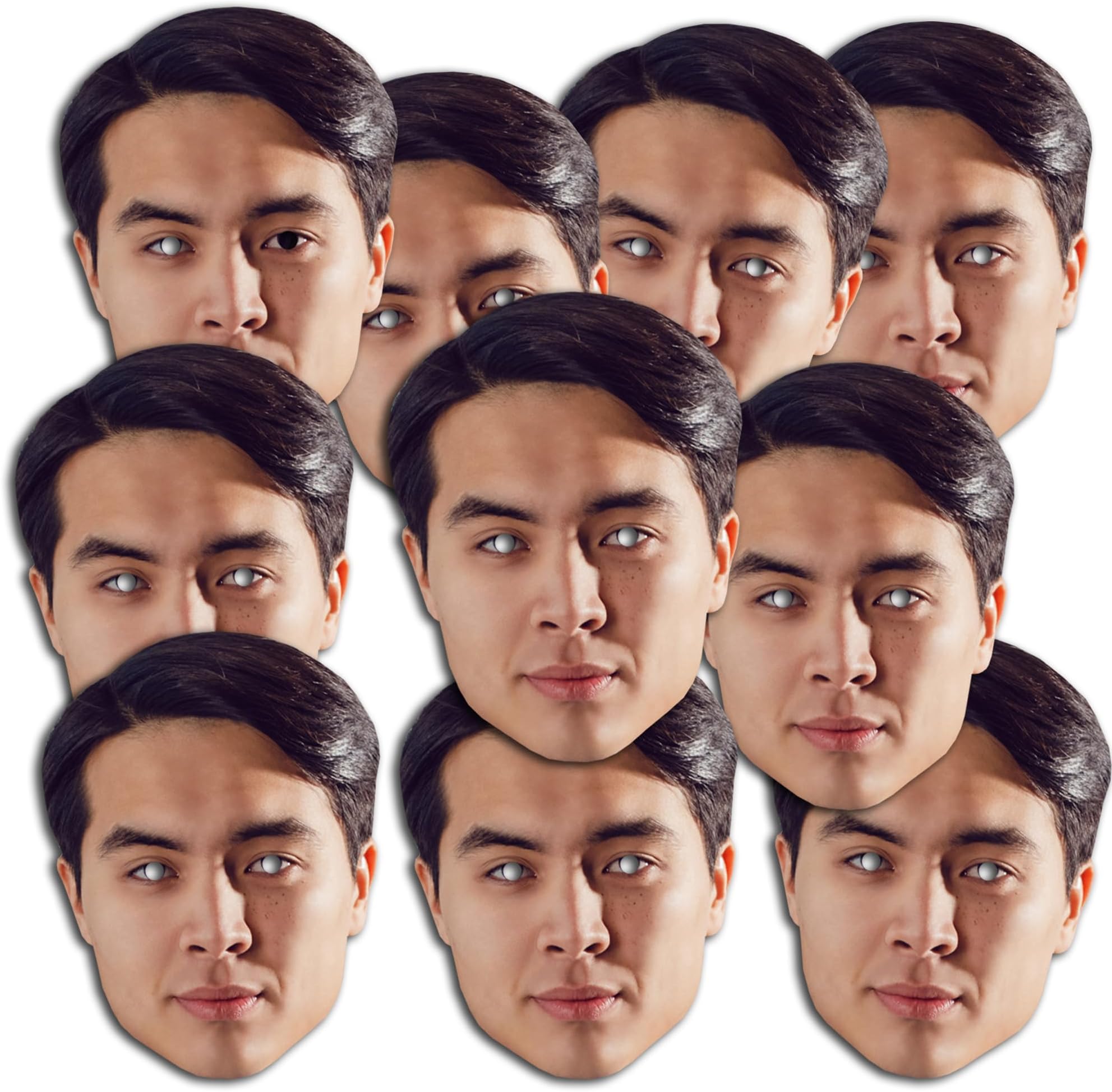 20 x Personalised DIY Custom Photo Face Masks kits for Hen, stag, birthday party etc to make at home