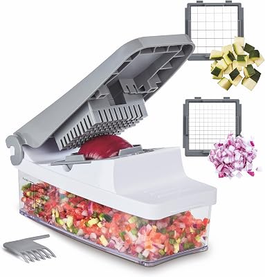 Cuisinart PrepExpress® Vegetable & Fruit Box Dicer/Chopper (CTG-00-VFCC) | Small & Large Blade Grids, Quick & Easy Food Pr...