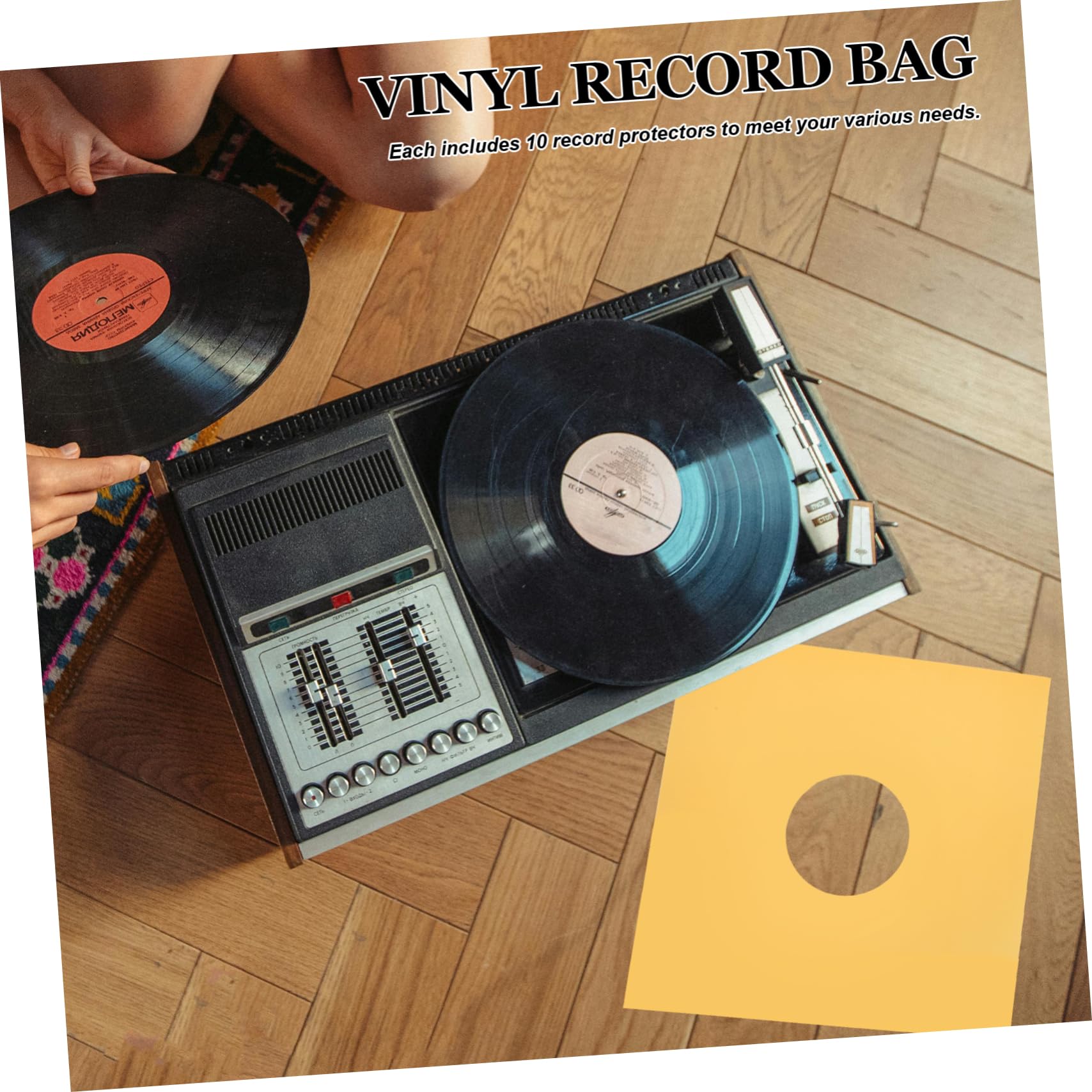 10stücke Vinyl Schallplatten Hüllen Antistatische Schutzumschläge Für Langlebige Aufbewahrungstaschen Für Schallplattensammlung