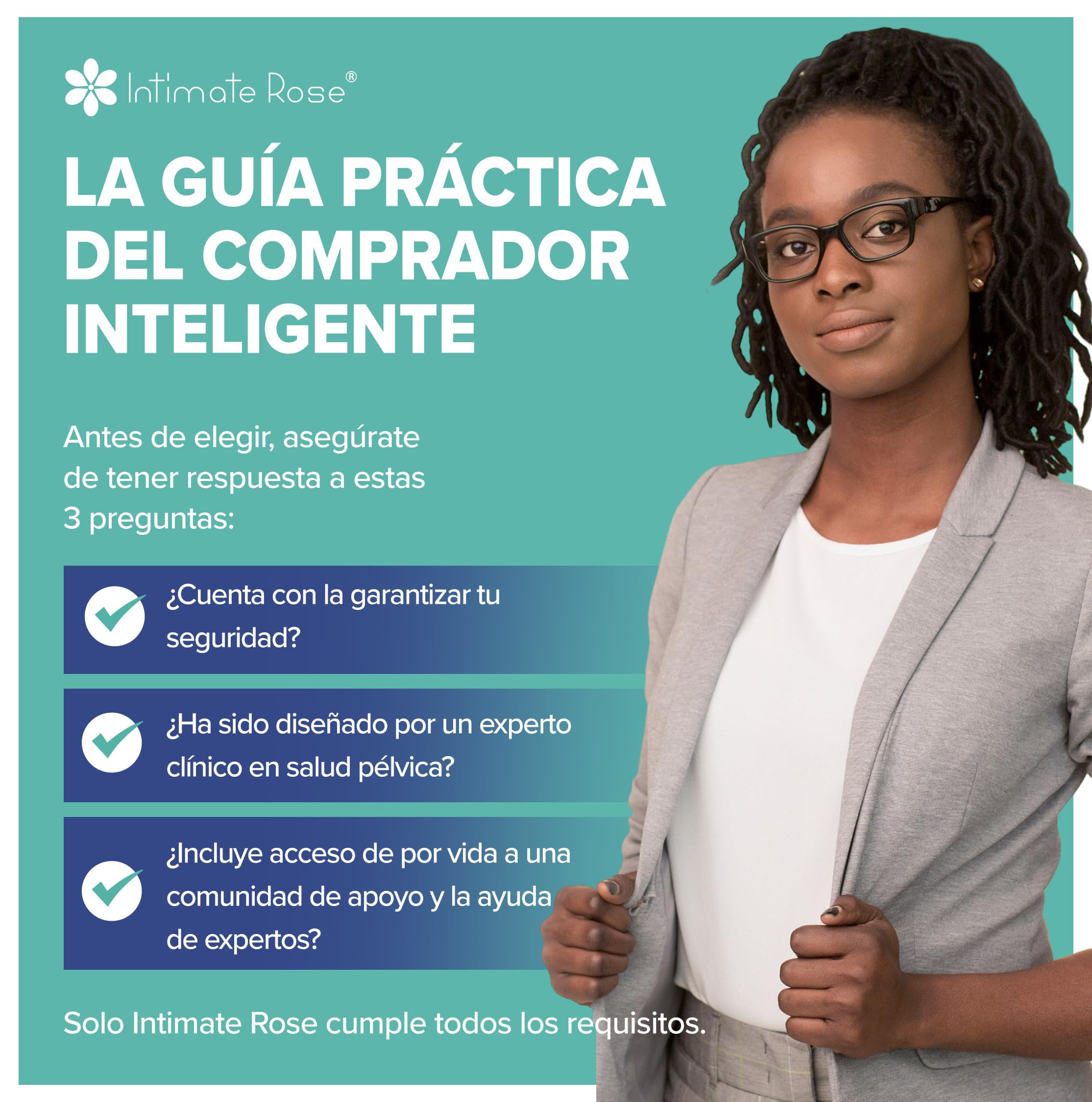 Intimate Rose Dilatadores Vaginales Talla 5–8 – Silicona Médica para Vaginismo y Rehabilitación del Suelo Pélvico | Dilatador Vaginal Ginecológico Progresivo, Set de 4