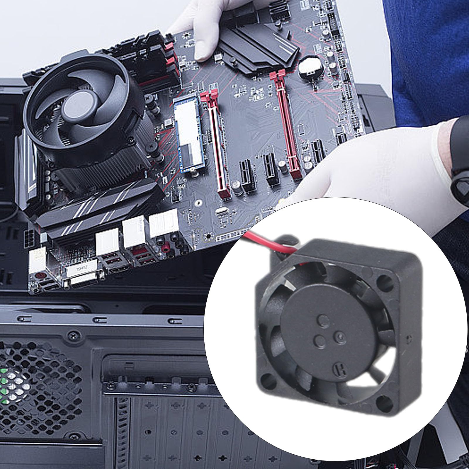 2006 5V 12V 2cm 20mm Laptop Cooling Fan 5V/12V 20x20x6mm 0.6W 0.77CFM XH2.54