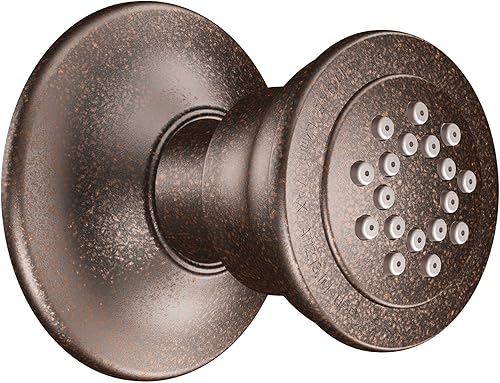 Miniatura 3 de Moen Spray de cuerpo de ducha vertical de bronce aceitado compatible con el sistema de válvula de ducha MOEN M-PACT, requiere válvula, A501ORB