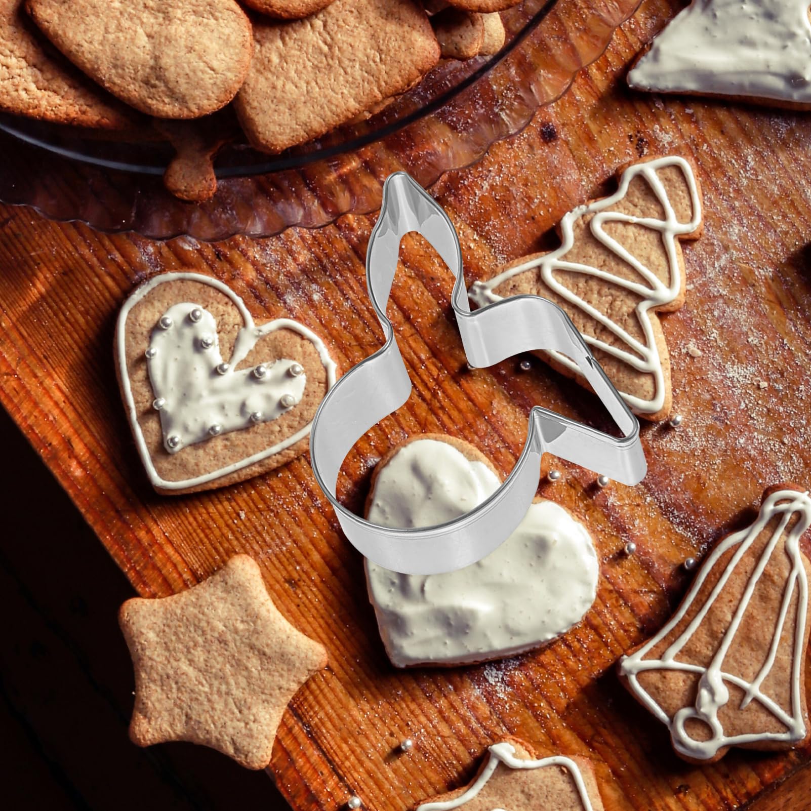 Cabilock 5 Sätze Keksausstecher Für Ostern Osterhasen Ausstechform Keksform Ostern Kreis-ausstecher Donut-ausstecher Blech Lebkuchen Backformen Keks Schneiden Rostfreier Stahl 4 Stück * 5