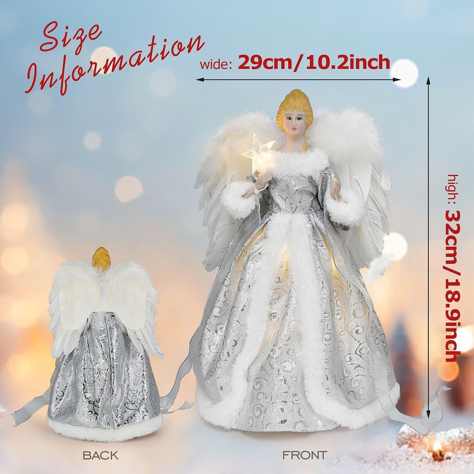 Figura de ángel en, Decoración Navideña Creativa para Fiestas Y Dormitorios.