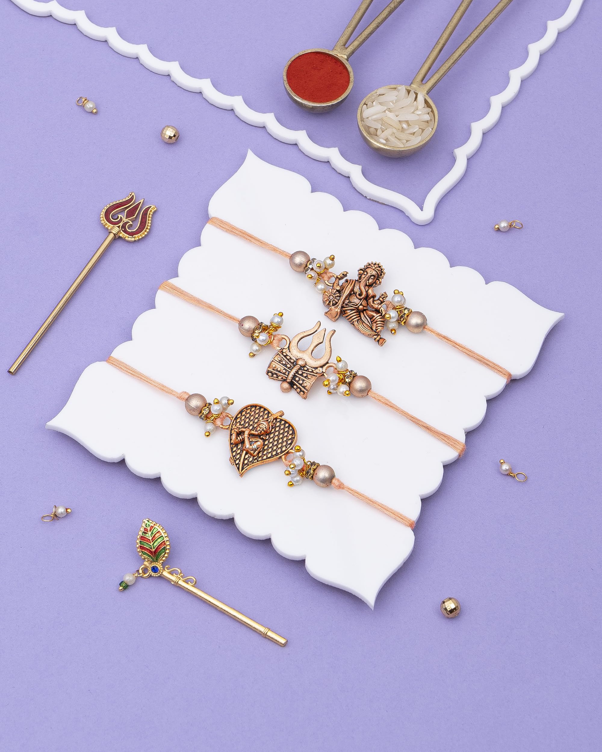 House Of Treats® Rakhi Set Of 3 With Sweets Rakhi Sweets For Brother Dry Fruits Combo Pack Gift Box Roasted Dryfruits Cashew Almond Milk Cake Trinity Rakhi Pack Of 3 Rakhi Set With Sweets