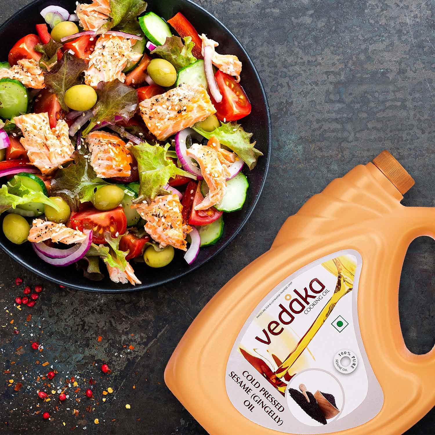 Amazon Brand - Vedaka Cold Pressed Sesame (Gingelly) Oil, 5L & Amazon Brand - Vedaka Raw Peanuts, Pink, 1kg offers donot miss 4 Amazon Brand - Vedaka Cold Pressed Sesame (Gingelly) Oil, 5L & Amazon Brand - Vedaka Raw Peanuts, Pink, 1kg offers donot miss