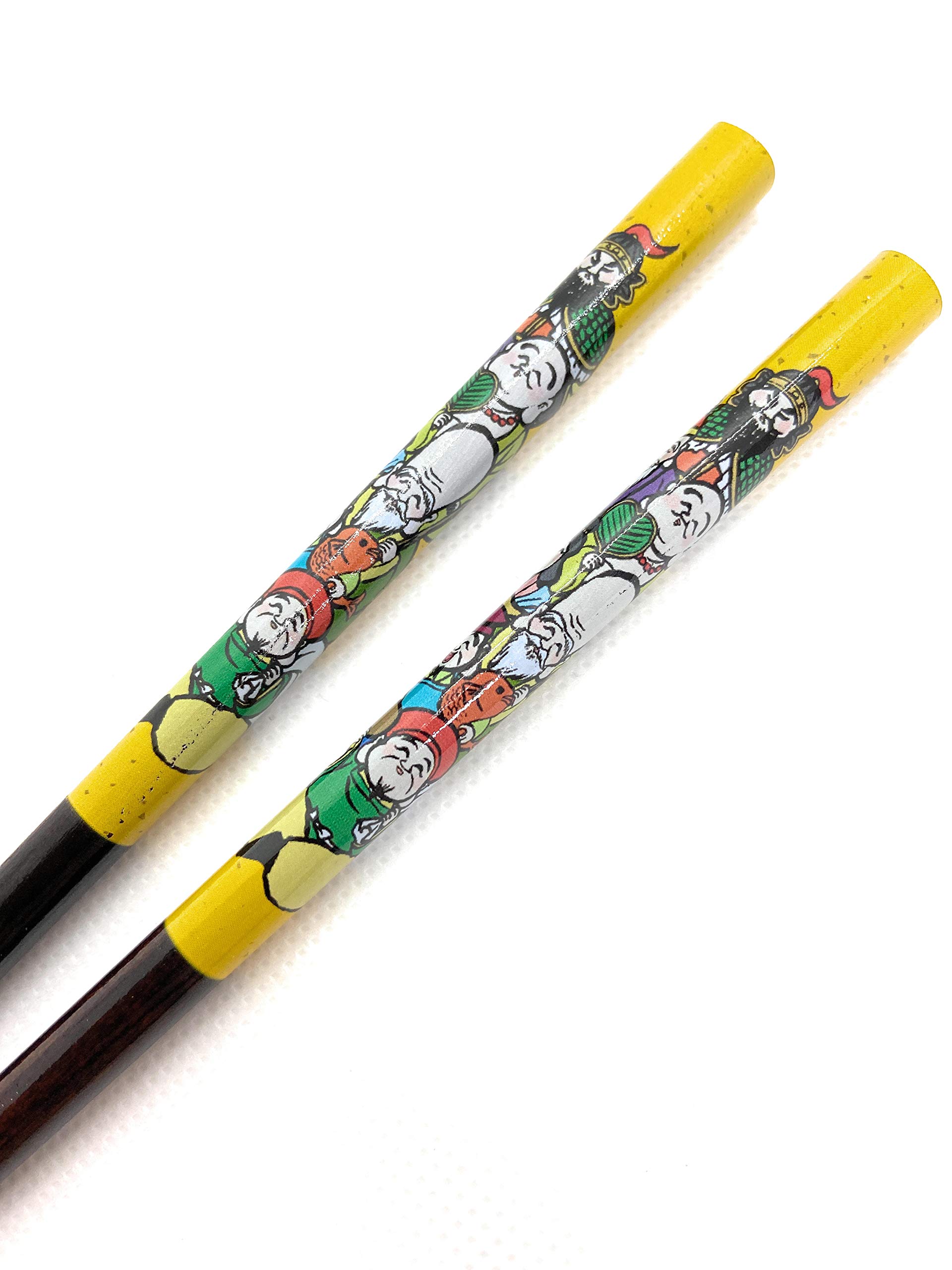 Amazon | 大佐 幸運 箸 9.1インチ 日本製 (七つの幸運の神) | Daiso