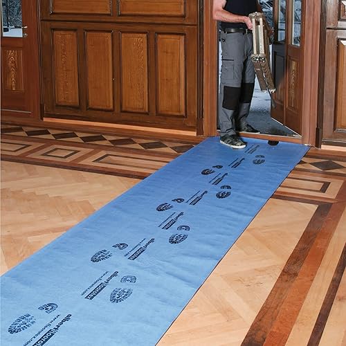Miniatura 8 de Protección temporal de suelo para proyectos de construcción protege madera dura, azulejos, alfombras, encimeras, bañeras y más (40 x 84 pies)