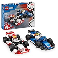 LEGO City Williams Racing e Haas F1 - Modelli di Auto da Corsa da Costruire con 2