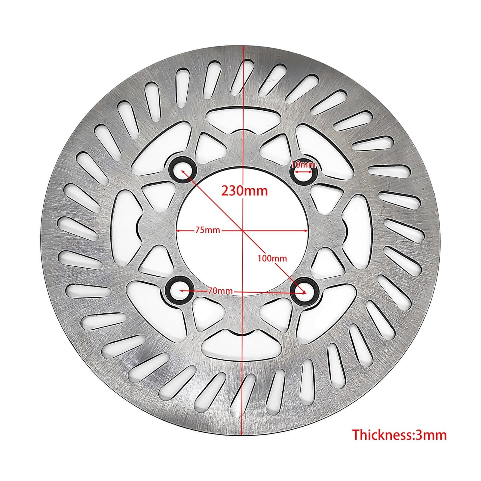 Rotor Freno Disco Rotor De Disco De Freno De Motocicleta De 230 Mm para Freno De Rueda Delantera O Trasera De Dirt Pit Bike para Kayo BSE Motocross
