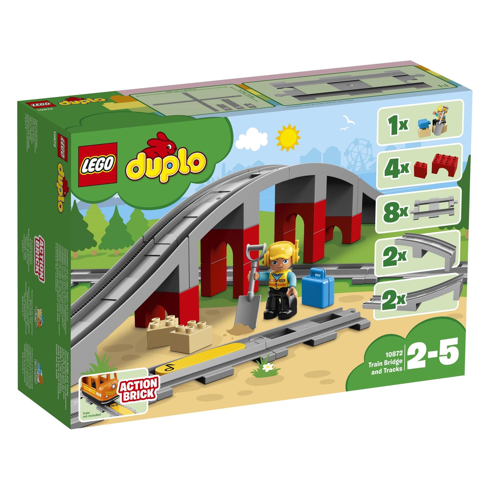 Amazon.co.jp: レゴ(LEGO) デュプロ あそびが広がる! 鉄道橋とレール 