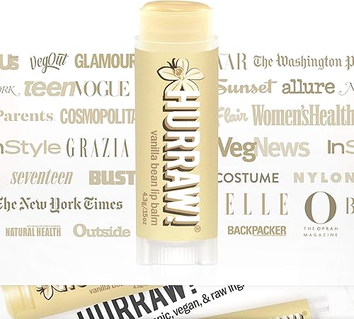 Miniatura 4 de Hurraw! Bálsamo labial de vainilla orgánico, certificado vegano, sin crueldad y sin gluten. Sin OMG, ingredientes 100% naturales. Sin abejas,