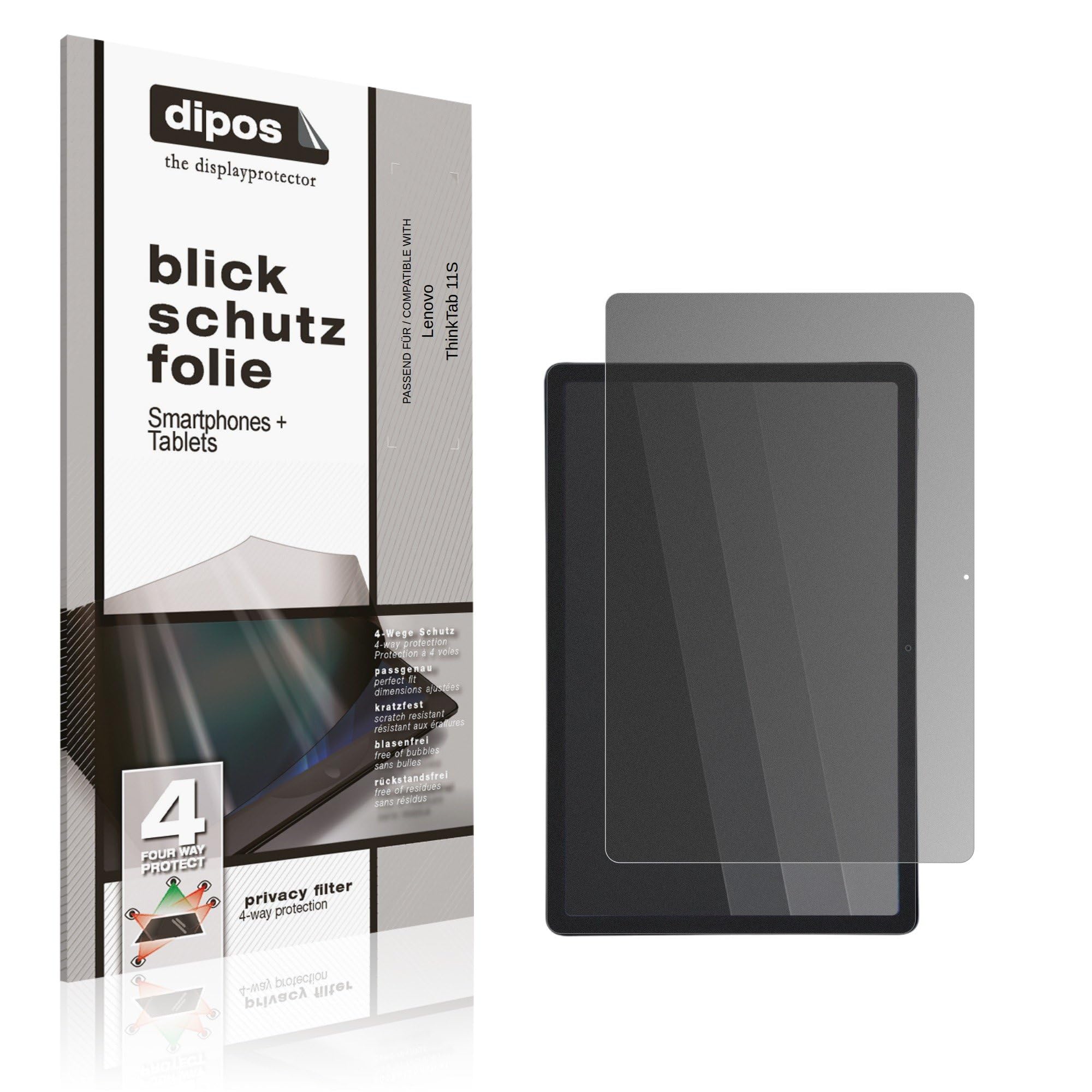 dipos Protector de Pantalla Antiespía para Lenovo ThinkTab 11S