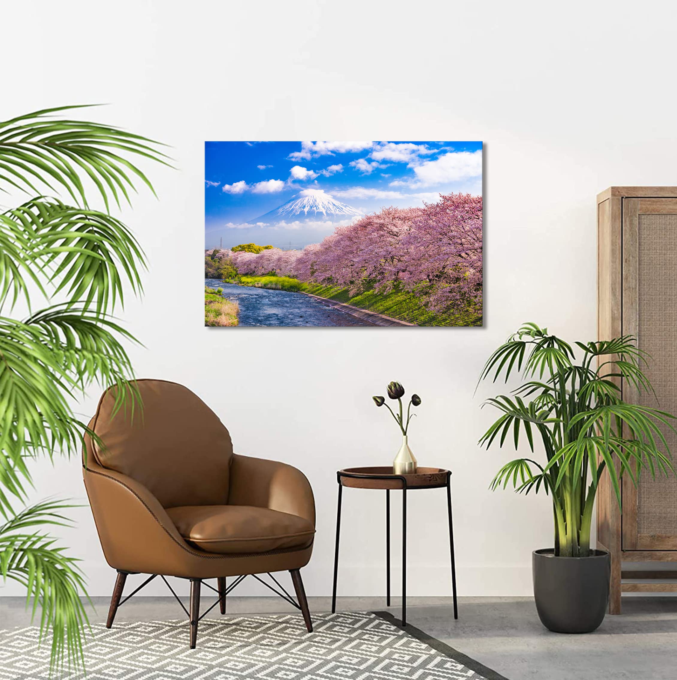 壁掛け　アートパネル　山桜 楽天市場】【楽天ランキング1位獲得】絵画 桜 【初春の山桜