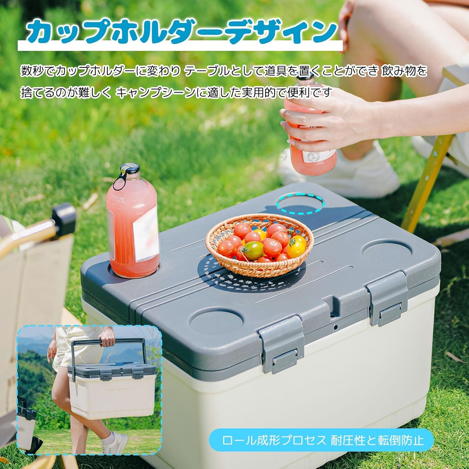 クーラーボックス 小型 冷暖両用 保冷剤付きクーラーボックス 釣り 長期保冷 13.5リットル ミニクーラーボックス 耐圧性と耐衝撃