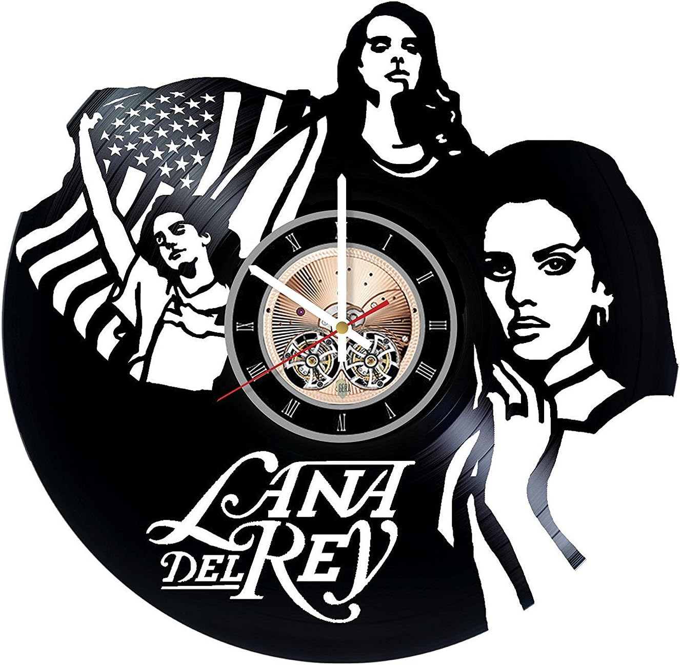 Lana Del Rey Vinyl Record Wall Clock - Decorate your space with Modern Art Ideas - Best birthday unique gifts for girlfriend and boyfriend