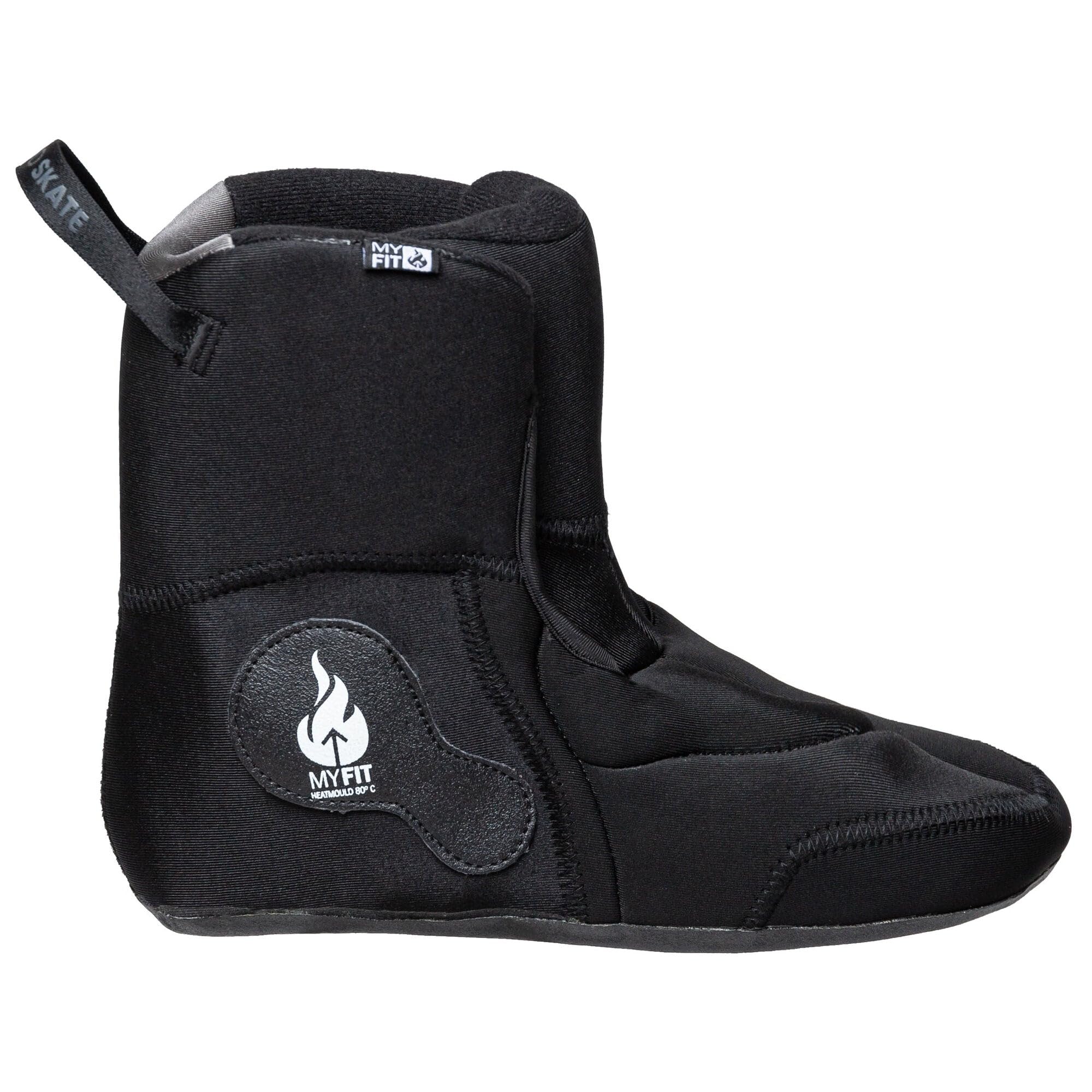 IQON CL15 Black Edition Rollers en ligne, Hardboot avec doublure Myfit & Cuff Decode SE Frame réglable, 4 x 90 mm ou 3 x 110 mm, roulements ABEC 9, avec montage de 165 mm