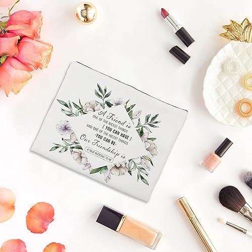 Miniatura 7 de Regalo para sobrina niña, bolsa de cosméticos, You are Braver Than You Think Love Auntie organizador de maquillaje con cremallera, regalo para