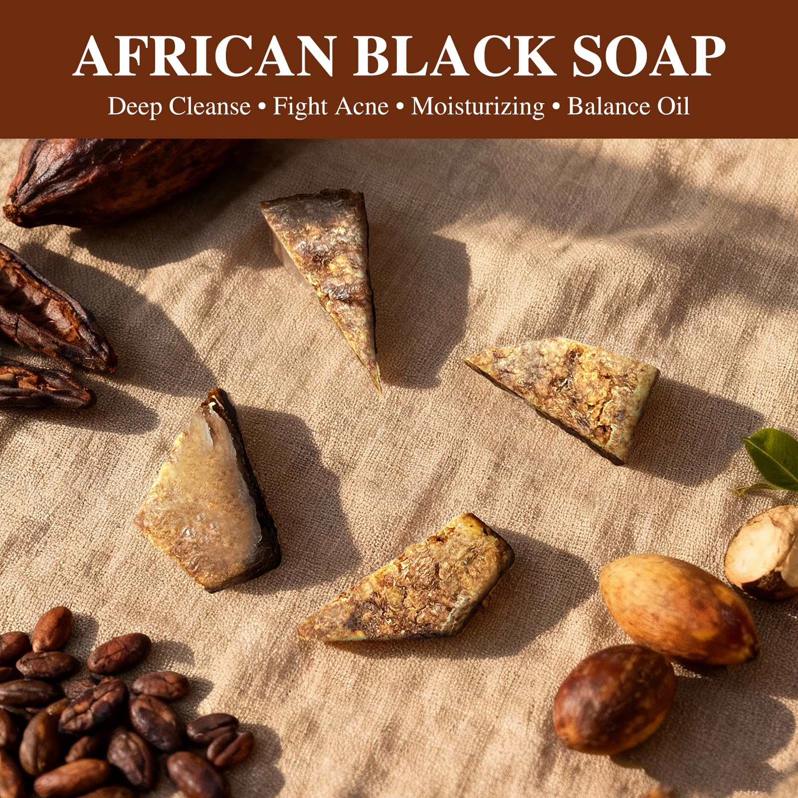 Amazon.com : ÉCLAT NATUREL African Black Soap, 100% Pure & Natural